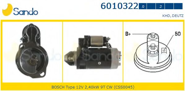 Стартер SANDO 6010322.0