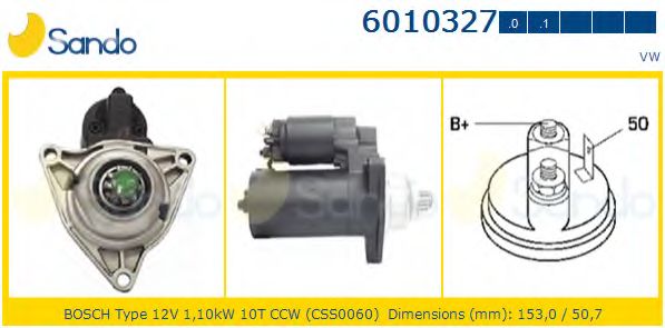 Стартер SANDO 6010327.0