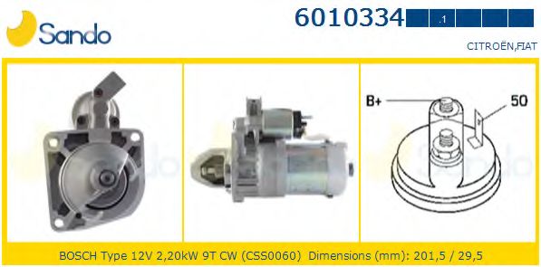 Стартер SANDO 6010334.1