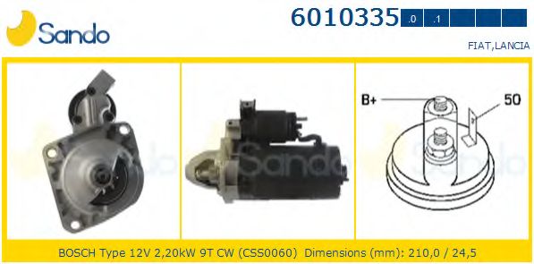 Стартер SANDO 6010335.0