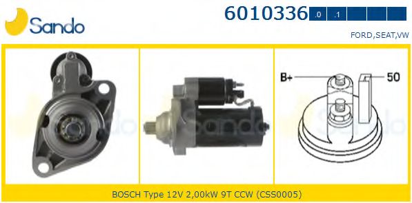 Стартер SANDO 6010336.0