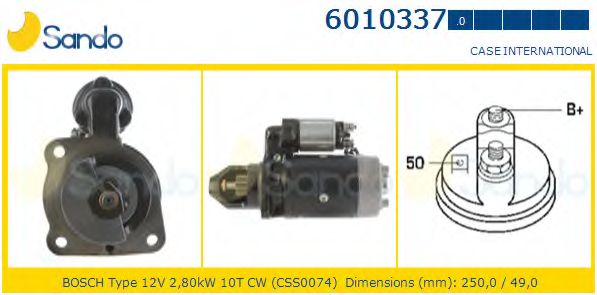 Стартер SANDO 6010337.0
