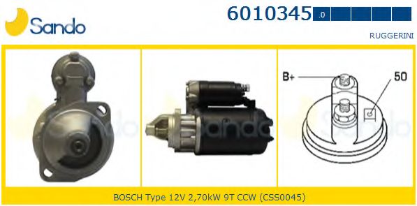 Стартер SANDO 6010345.0