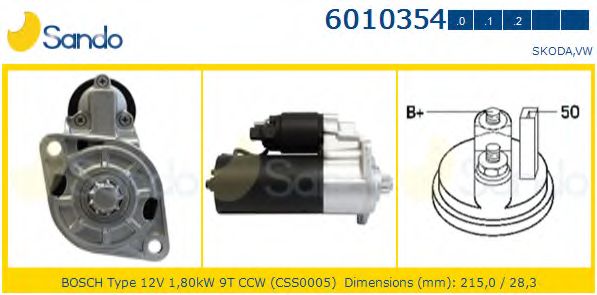 Стартер SANDO 6010354.0