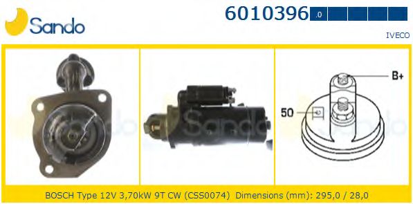 Стартер SANDO 6010396.0