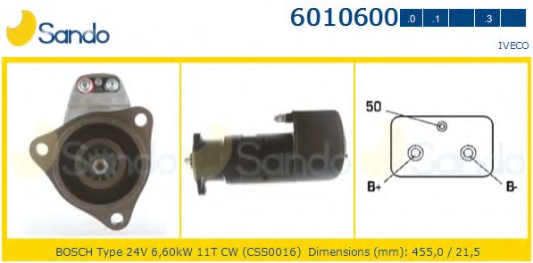 Стартер SANDO 6010600.0