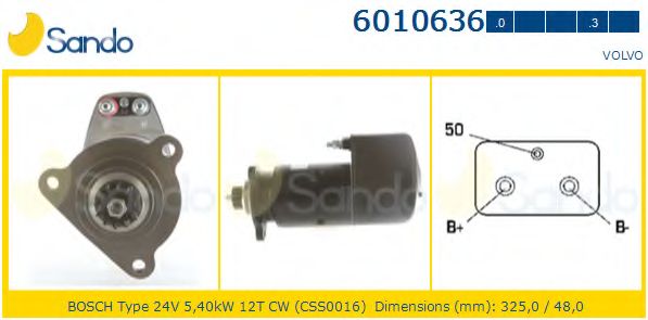 Стартер SANDO 6010636.0