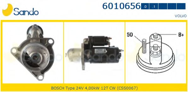 Стартер SANDO 6010656.0