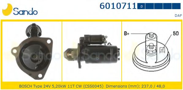 Стартер SANDO 6010711.0