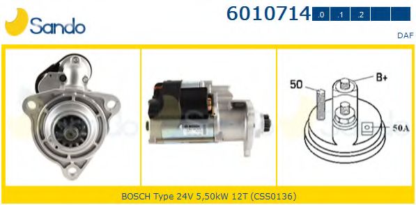 Стартер SANDO 6010714.0