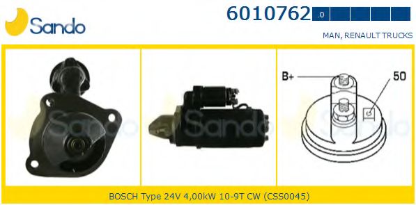 Стартер SANDO 6010762.0