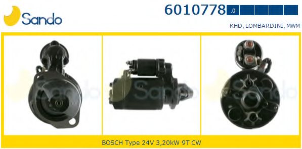 Стартер SANDO 6010778.0