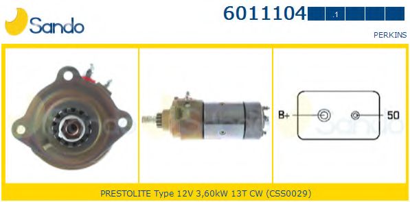 Стартер SANDO 6011104.1
