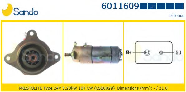Стартер SANDO 6011609.1