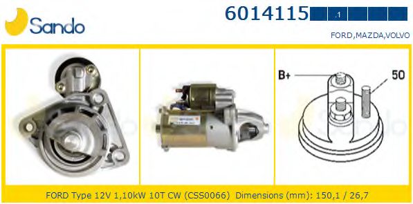Стартер SANDO 6014115.1