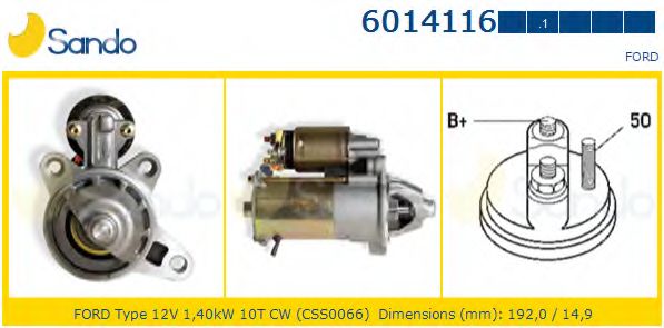 Стартер SANDO 6014116.1