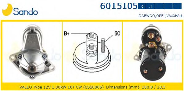 Стартер SANDO 6015105.1