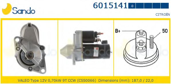 Стартер SANDO 6015141.0