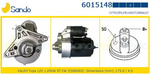 Стартер SANDO 6015148.2