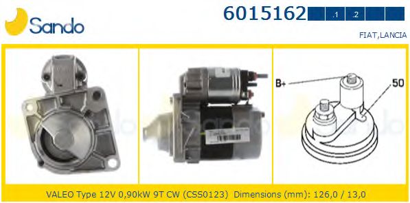 Стартер SANDO 6015162.1