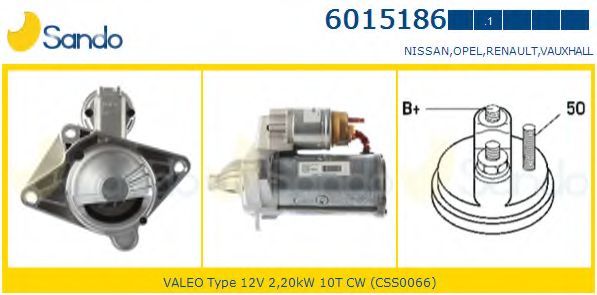 Стартер SANDO 6015186.1