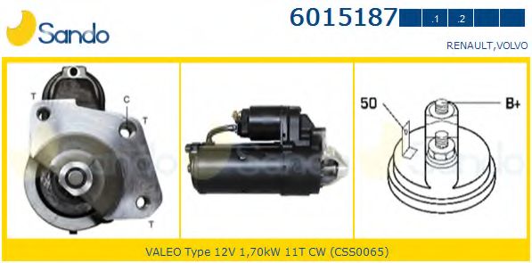 Стартер SANDO 6015187.2