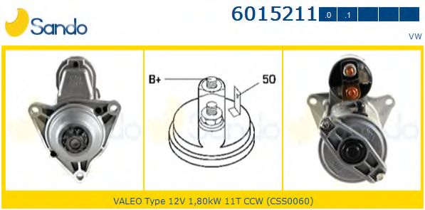 Стартер SANDO 6015211.1