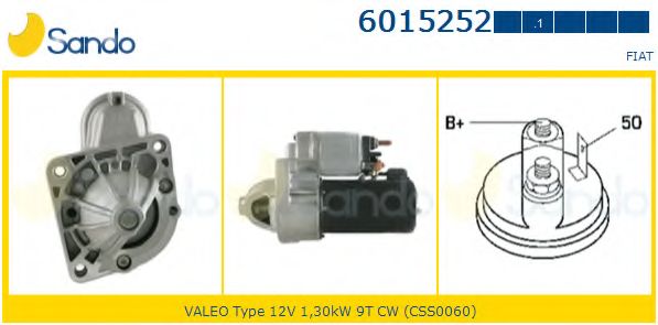 Стартер SANDO 6015252.1