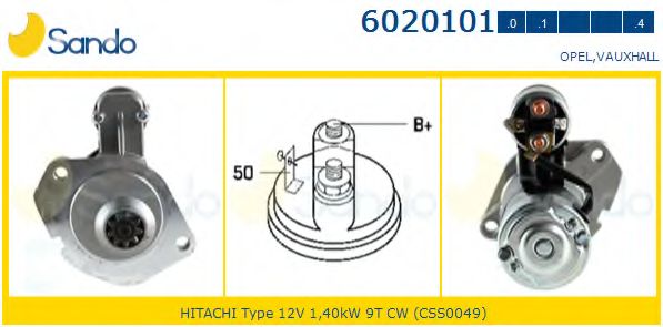 Стартер SANDO 6020101.0