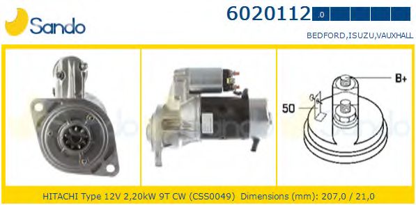 Стартер SANDO 6020112.0