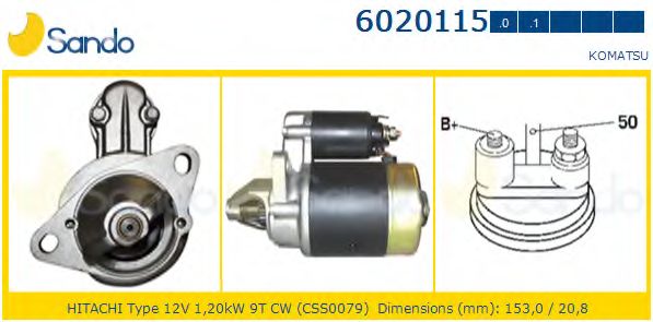 Стартер SANDO 6020115.0