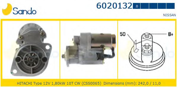 Стартер SANDO 6020132.0