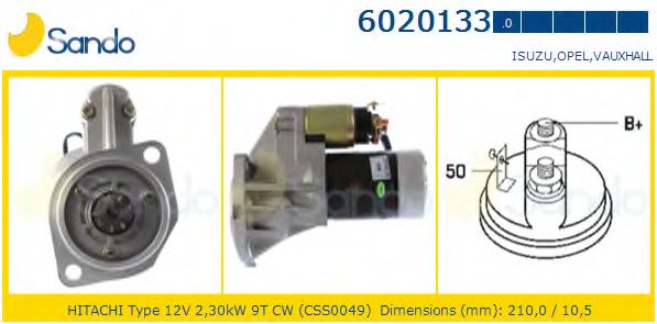 Стартер SANDO 6020133.0