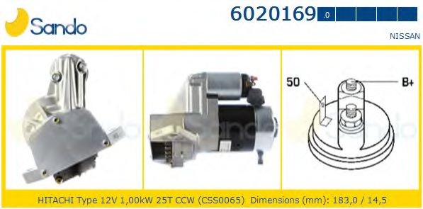 Стартер SANDO 6020169.0