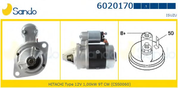 Стартер SANDO 6020170.1
