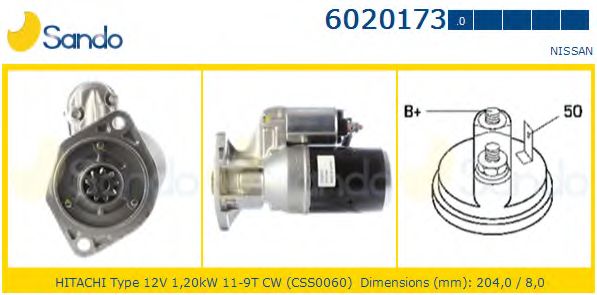 Стартер SANDO 6020173.0