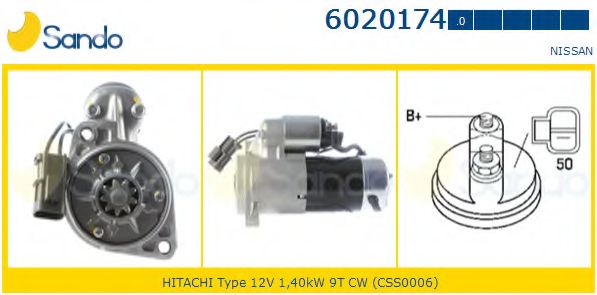 Стартер SANDO 6020174.0