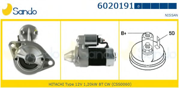 Стартер SANDO 6020191.0