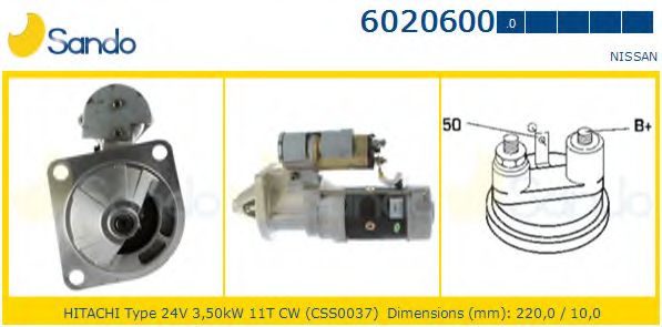 Стартер SANDO 6020600.0