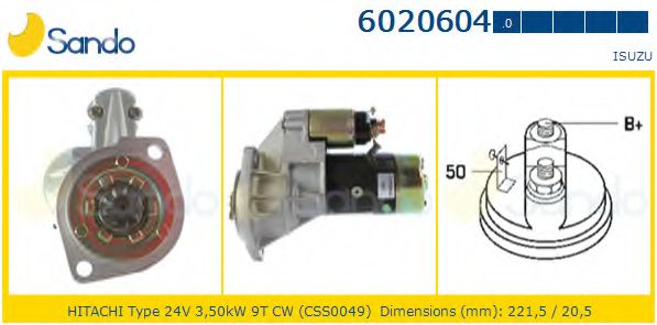 Стартер SANDO 6020604.0