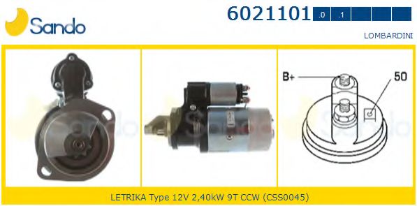Стартер SANDO 6021101.0