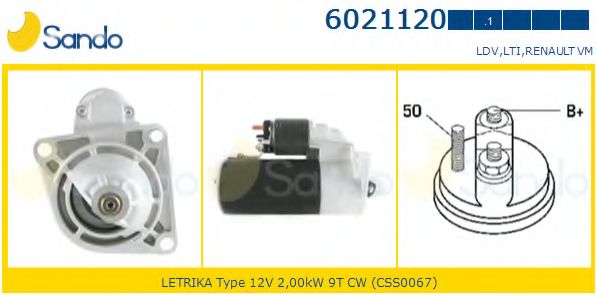 Стартер SANDO 6021120.1
