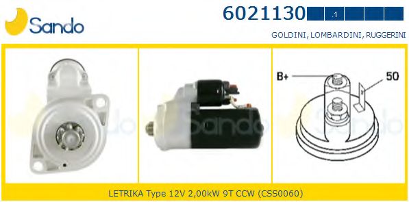 Стартер SANDO 6021130.1