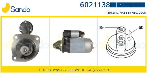 Стартер SANDO 6021138.1