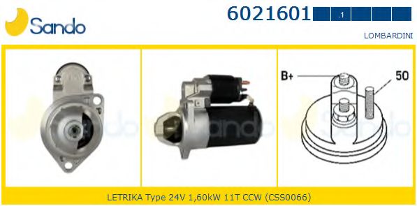 Стартер SANDO 6021601.1