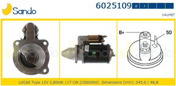Стартер SANDO 6025109.0