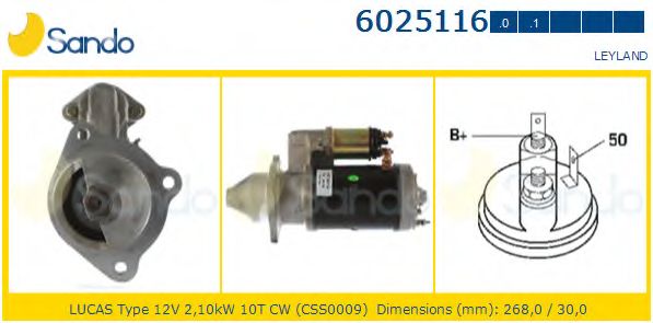 Стартер ELSTOCK 251313