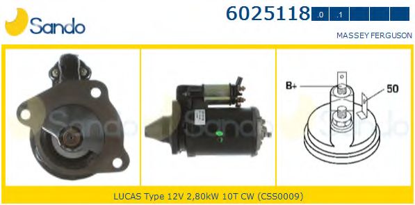 Стартер SANDO 6025118.0