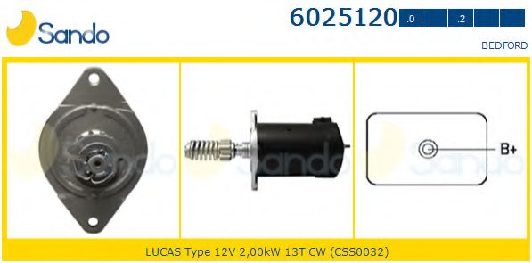 Стартер SANDO 6025120