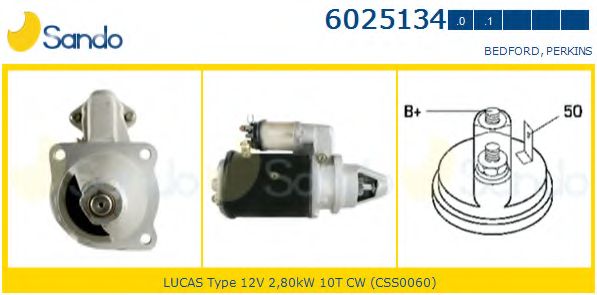 Стартер SANDO 6025134.0